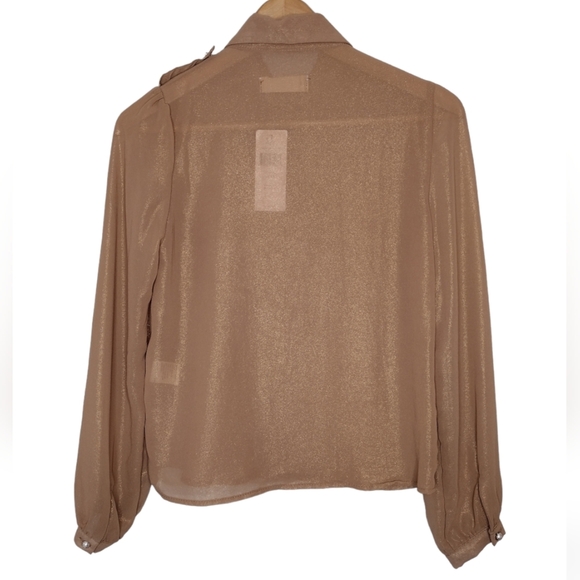 NWT Lola Women's Button Down Blouse - Picture 2 of 14